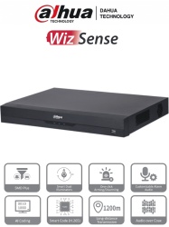 DAHUA DHT0370037 DAHUA XVR4232AN-I - DVR de 32 Canales de 1080p Lite/ WizSense/ H.265/ Codificacion IA/ 2 Bahias de Discos Duros/ 16 Canales con SMD Plus/ Busqueda Inteligente (Humanos y Vehiculos)/ S