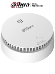DAHUA DHT2480018 DAHUA DHI-HY-SA21A-W2 - Detector de humo inalambrico Sensor fotoelectrico de doble camara Sirena de 85dB Boton de prueba y silenciar LED indicador App DMSS Frecuencia 433 MHz T