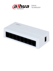 DAHUA DHT3700009 DAHUA DH-PFS3008-8GT-L-V2 - Switch para Escritorio 8 Puertos/ Gigabit Ethernet/ 10/100/1000/ Diseno Compacto/ Capa 2/ switching 16 Gbps/ Velocidad de Reenvio de paquetes11.9 Mbps/ Bla