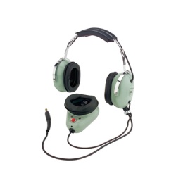 DAVID CLARK H3312 Auriculares Muff-Mic / Microfono dinamico con cancelacion de ruido / Cable 7.62 m (25 ft) / NRR 26 dB / Diadema cromada anticorrosion