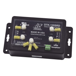 DITEK DTK-120SRD Protector 120 VCA Serie / 20 A / Contacto Seco / EMI/RFI / Paneles de Incendio y Equipo Critico