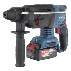 DONG CHENG DCZ-C0424-EM Martillo Perforador Inalambrico SDS-PLUS 20V / Motor Brushless / 3 Modos Taladro Percusion Demolicion / 2.7 J Energia de Impacto / 2 Baterias 4.0Ah con Cargador y Estuche