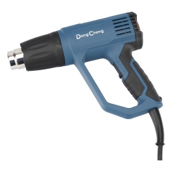 DONG CHENG DQB-03-1600 Pistola de Calor de 1600W con 3 niveles de Temperatura variable Incluye 2 Boquillas