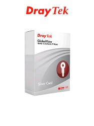 DRAYTEK 67026 DRAYTEK SILVERCARD - Licencia de filtrado de contenido web compatible con Vigor 300B 2960 3220 IPPBX3510 3900 3910 2962 5510 3912 valida por 12 meses