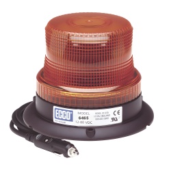 ECCO X-6465AMG Mini Burbuja Led color Ambar Serie X6465 con montaje de succion magnetico