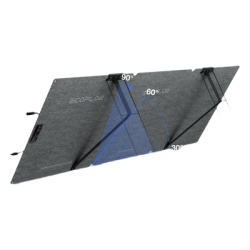 ECOFLOW EFFOLD160LW Modulo Solar Bifacial Portatil y Flexible de 160W Recomendado para Estaciones Portatiles EcoFlow / Ajuste de Angulo / Carga Eficiente / Incluye Cable XT60 a MC4