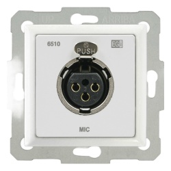 EGI AUDIO SOLUTIONS 6510.10 CONEXION CAJA 60 MM. XLR HEMBRA DE PARED. BLANCO. - Img 2