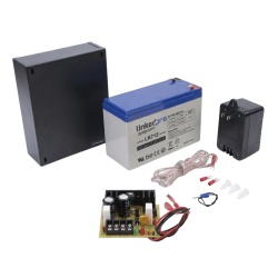 ELK PRODUCTS ELK12V1AK Fuente de 12 Vcc 1A / Para Control de Acceso / Con Bateria de Respaldo Incluida LK712 /