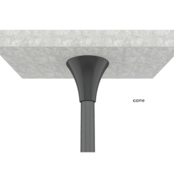 EPCOM INDUSTRIAL FC1B1 Soporte de Montaje Industrial / Pantallas 32"-65" / Capacidad 50 kg / VESA 100x100-600x400 mm / Extensión 680 mm / Tubo 51 mm / Altura 3100 mm (10.2 ft)