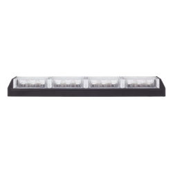 EPCOM INDUSTRIAL SIGNALING XLL-1084-RB Barra de Luz de Advertencia con 4 Modulos Rojo / Azul