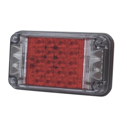 EPCOM INDUSTRIAL SIGNALING XLTE2345R Luz de Advertencia de 7X4" Color Rojo Con Luces de Trabajo Ideal para Ambulancias