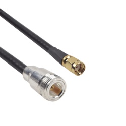 EPCOM INDUSTRIAL SNH-240UF-SMAI-60 Cable LMR-240UF (Ultra Flex) de 60 cm con conectores N Hembra y SMA Macho Inverso.