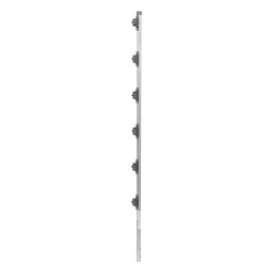 EPCOM INDUSTRIAL SYS-POST-10 Poste con 6 Aisladores de PASO para Cerca Electrificada. Tubo Galva. de 1.4m cal. 18 de 1" Diam. (Sin pintar).