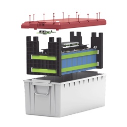 EPCOM POWER LINE BY RITAR LI100A24PRO Bateria LiFePO4 2.56 kWh 25.6V 100AH / Con BMS Integrado / Vida Util de mas de 3500 Ciclos / Conector RS485 y CAN