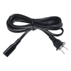 EPCOM POWERLINE ACCORD2-1.8M Cable de Alimentación CA / 120-240 Vca / 18 AWG / 2 Conductores / 1.8 m (5.91 ft) / Clavija Tipo A / UL