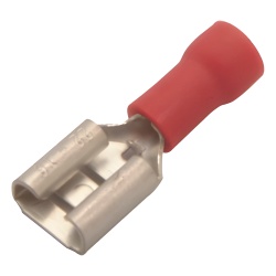 EPCOM POWERLINE AE51231 Terminal Hembra Aislada / 0.250 pulgadas / 22 - 16 AWG / Push-On / Paquete 25 piezas