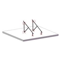 EPCOM POWERLINE BOXGM012X2ST Caja de accesorios / Kit montaje / 2 pies fijos 120 mm / 12 tornillos expansores / 4 conectores tierra / 16+6 tornillos DIN912