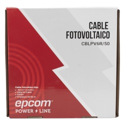 EPCOM POWERLINE CBL-PV-6R/50 Cable Fotovoltaico / 16 mm² (6 AWG) / Cobre / 2000V / Rojo / Rollo 50 m (164 ft)