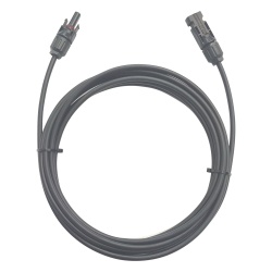 EPCOM POWERLINE CFMC41MBLK Cable Fotovoltaico / 1 m (3.28 ft) / 10 AWG (6 mm²) / Negro / Terminales MC4 Macho y Hembra / -40°C a 90°C / 1000/2000 V