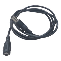 EPCOM POWERLINE CON-D08-1M Cable de Alimentación DC / Conector Macho a Hembra 5.5x2.1 mm / 22 AWG / 1 m (3.28 ft) / Polarizado / Forro Negro