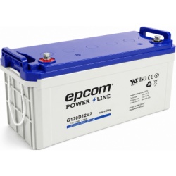 EPCOM POWERLINE G120D12V2 Batería de GEL Ciclo Profundo / 12 V @ 120 Ah / Descarga Máxima 1200 A / Vida Útil 18 Años en Flotación / Certificada UL, CE, IEC, BS, JIS, Eurobat - Img 2