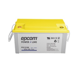EPCOM POWERLINE PG12100 Bateria de GEL PURO OPzV / 12 V @ 100 Ah / Ciclo profundo / Uso en Aplicaciones Fotovoltaicas y de Respaldo