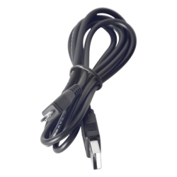 EPCOM POWERLINE PLUSB Cable programador y cargador / USB 2.0 a Micro USB / 1 m (3.3 ft) / 1.5 A / Conectores dorados / PVC negro
