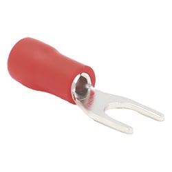 EPCOM POWERLINE RA1147 Terminal tipo horquilla aislada / 22-16 AWG / Rojo / 25 piezas / 0.79 x 0.41 x 0.24 in