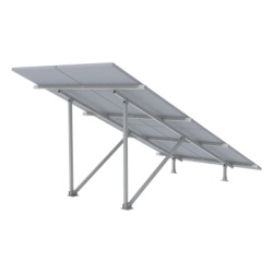 EPCOM POWERLINE VEKTOR5R2X2 Montaje para Panel Solar / Riel 5 de 2.7m (8.9 ft) / 2x2 Módulos / Espesor 30-35mm / Viento 151 km/h (94 mph) / Inclinación 25°