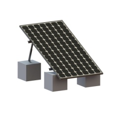 EPCOM POWERLINE VEKTOR8R1M Montaje para Panel Solar Riel "8" de 1400mm para Modulos con Espesor de 35mm Velocidad de Viento Max. 136km/h (20Â° a 45Â°)