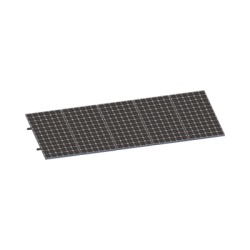 EPCOM POWERLINE VEKTORMINIKIT1X5 Kit De Minirieles Para Panel Solar Arreglo 1X5 Para Instalacion Plano En Lamina