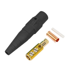 EPCOM PROAUDIO EP-CAMLOCK-400A-M-BLACK Conector Camlock Macho / 400 Amperes / AC 600V / Seccion Cable 50-95 mmÂ² / Abrazadera Compresion / Plastico Ingenieria / Varios Colores