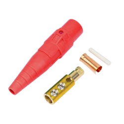 EPCOM PROAUDIO EP-CAMLOCK-400A-M-RED Conector Camlock Macho / 400 Amperes / 600V AC / Seccion Cable 50-95 mmÂ² / Compresion por Abrazadera / Plastico Ingenieria / Varios Colores
