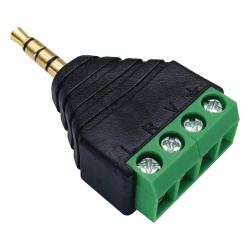 EPCOM PROAUDIO EP-CON311 Conector de audio de 3.5mm macho a terminal de tornillo de 4 pines