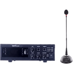 EPCOM PROAUDIO EPB120E/MIC Kit de Amplificación / 120W / Bluetooth / MP3 / FM / XLR Phantom 48V / Micrófono Cuello de Ganso Cardioide / XLR 8 m (26.2 ft)
