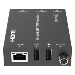 EPCOM PROAUDIO EPC-EDB70K Extensor HDMI con KVM / 4K2K@60Hz / 4:4:4 / 18 Gbps / 70 m (229.7 ft) / HDR / PoC Bidireccional / USB 1.1 / Audio 3.5mm - Img 4
