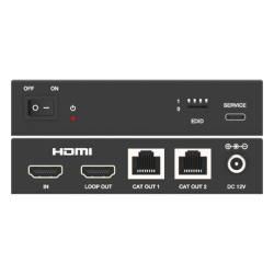 EPCOM PROAUDIO EPC-SPB12E70 Splitter HDMI / 1x2 / 4K@60Hz a 60 m (197 ft) / 4K@30Hz a 70 m (230 ft) / Extensión Cat6 / Salida Loop / EDID / HDCP 2.2 / PoC - Img 6