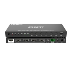 EPCOM PROAUDIO EPC-SW941MV Multivisor HDMI 4x1 | 4K@30Hz | Vista Cuadruple | Cambio Automatico/Manual | Control IR