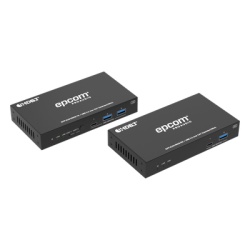 EPCOM PROAUDIO EPP-EU3100CB Extensor USB 3.2 Gen 1 | 100 m | Cable CAT6a | Velocidad 5 Gbps | Puertos USB-C y USB-A | PoC Bidireccional 24V | Compatible Con Dispositivos USB Variados