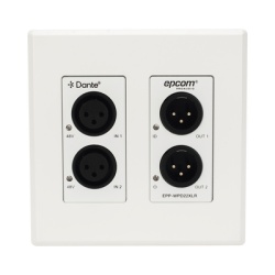 EPCOM PROAUDIO EPPWPD22XLR Extensor de Audio Analogico XLR a DanteÂ® | 2 Entradas y 2 Salidas | Conversion Digital de Audio | PoE IEEE 802.3af | Phantom Power 48V | Latencia Configurable 1-5ms | Rango