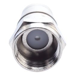 EPCOM TITANIUM TT-CON-536 Conector F Macho Plegable Con PIN para Cable RG-59 Cuerpo de Bronce Niquelado.