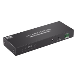 EPCOM TITANIUM TT401-8K Switch Conmutador HDMI 4X1 | 4 Entradas 1 Salida | Velocidad de trasmision 48 Gbps | Resolucion 8K | Salida de audio | HDCP 2.3