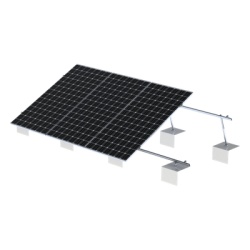 EPCOM VEKTOR21 Sistema de Montaje Solar VEKTOR21 / Estructura Ajustable Aluminio AL6005-T5 / Patas Frontales y Ajustables / Bases Cemento Personalizables / Angulos 10Â°-30Â° / Torque 11-13 Nm