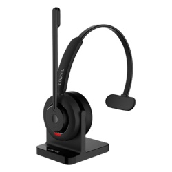 FANVIL DH301B Auriculares Bluetooth / Microfono Omnidireccional / Cancelacion de Ruido AI ENC / Busylight Integrado / Bluetooth 5.4 Multipunto / Bateria 400 mAh / 22 Horas Llamadas / Compatible VoIP