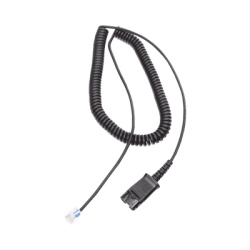 FANVIL QD03 Cable adaptador para diademas modelo HT101 HT201 y HT202 para compatibilidad con telefonos Grandstream analogos digitales etc.