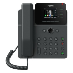 FANVIL V61W Telefono IP Wi-Fi Empresarial Bluetooth 4 lineas SIP pantalla a color 2.4" PoE puertos Gigabit conferencia local de 6 vias.