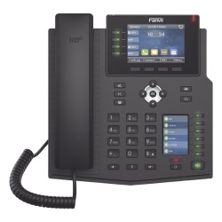 FANVIL X5U Telefono IP Empresarial con Estandares Europeos 16 lineas SIP con pantalla LCD a color 3.5" 30 teclas DSS/BLF puertos Gigabit IPv6 Opus y conferencia de 3 vias PoE/DC