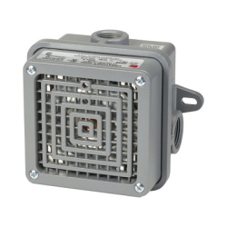 FEDERAL SIGNAL INDUSTRIAL 350WBX-240 Bocina para lugares peligrosos VibratoneÂ® con carcasa para exteriores Tipo 4X Certificado CSA Listado por UL y cUL para Clase I Division 2 Grupos A B C y D; Clas