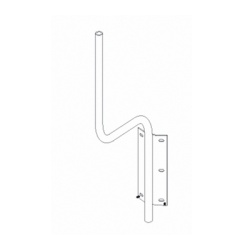 FEDERAL SIGNAL INDUSTRIAL AMB-P Soporte para montaje en poste compatible con linea de antenas OMNI-B