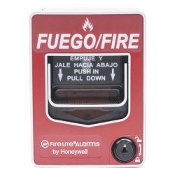 FIRE-LITE WBG12LXSP Estacion manual de incendio inalambrica direccionable de doble accion con rotulacion bilingue espanol-ingles